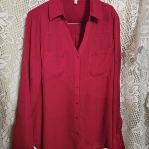 Women's Red Blouse